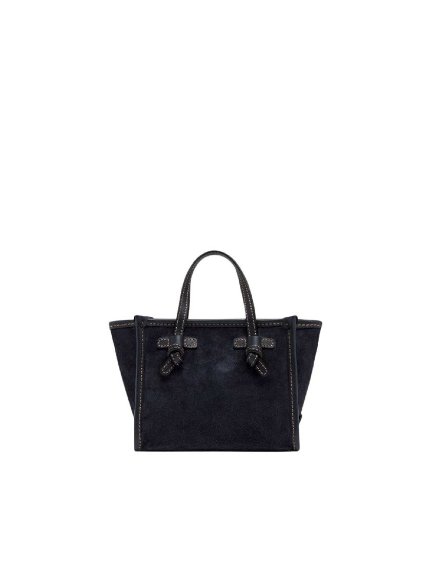 Gianni Chiarini Night Black Structured Cow Leather Handbag