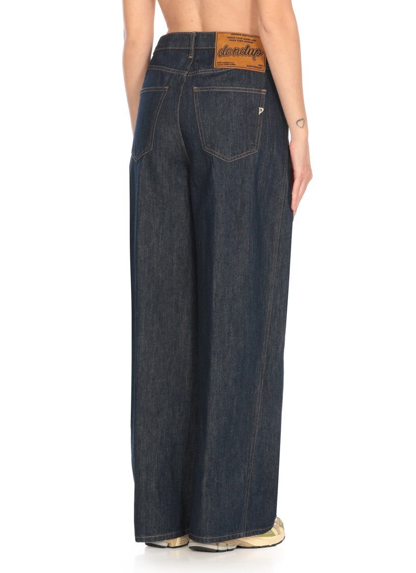 Dondup Blue Dond Up Denim Palazzo Jeans