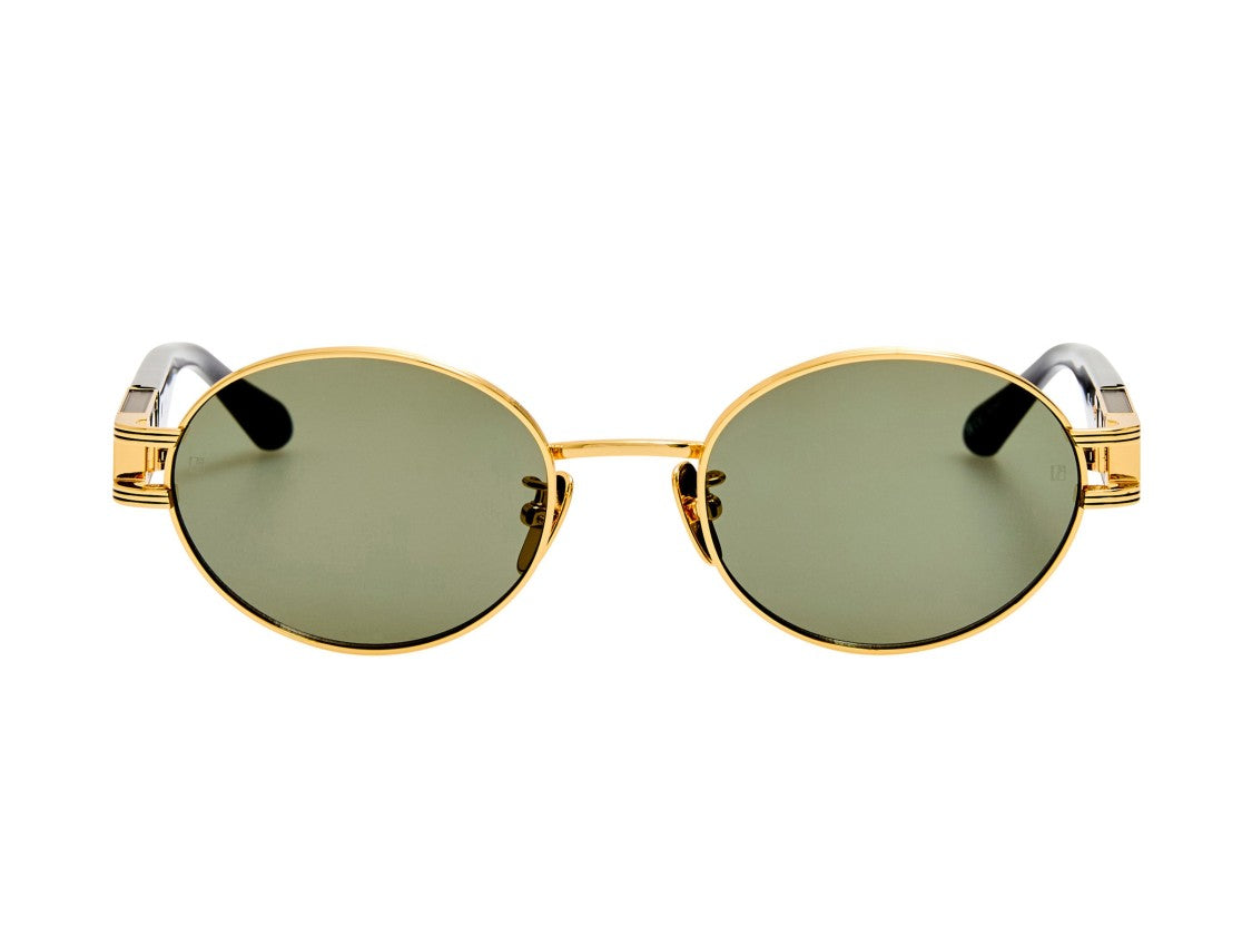 Linda Farrow Gold Lfl1657 Metal Round Sunglasses