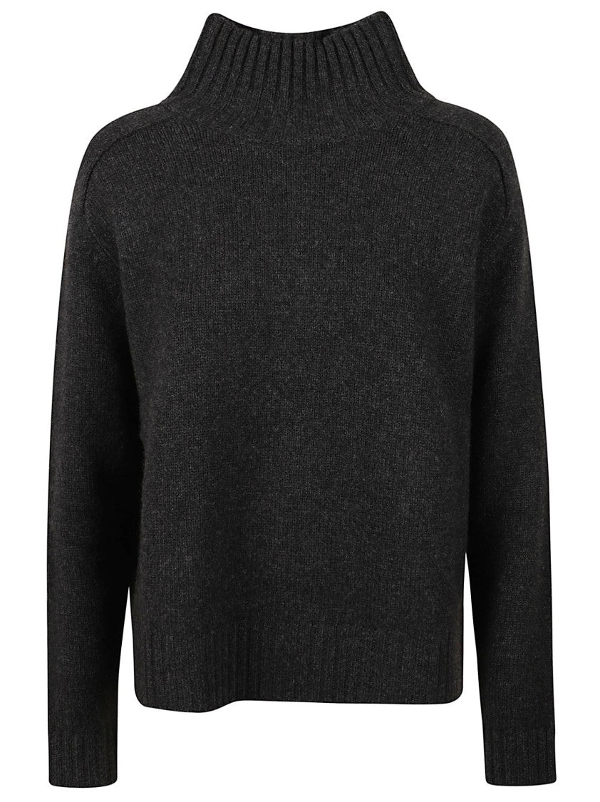 Be You Textured Knit Turtleneck Sweater With Ribbed High Neckline