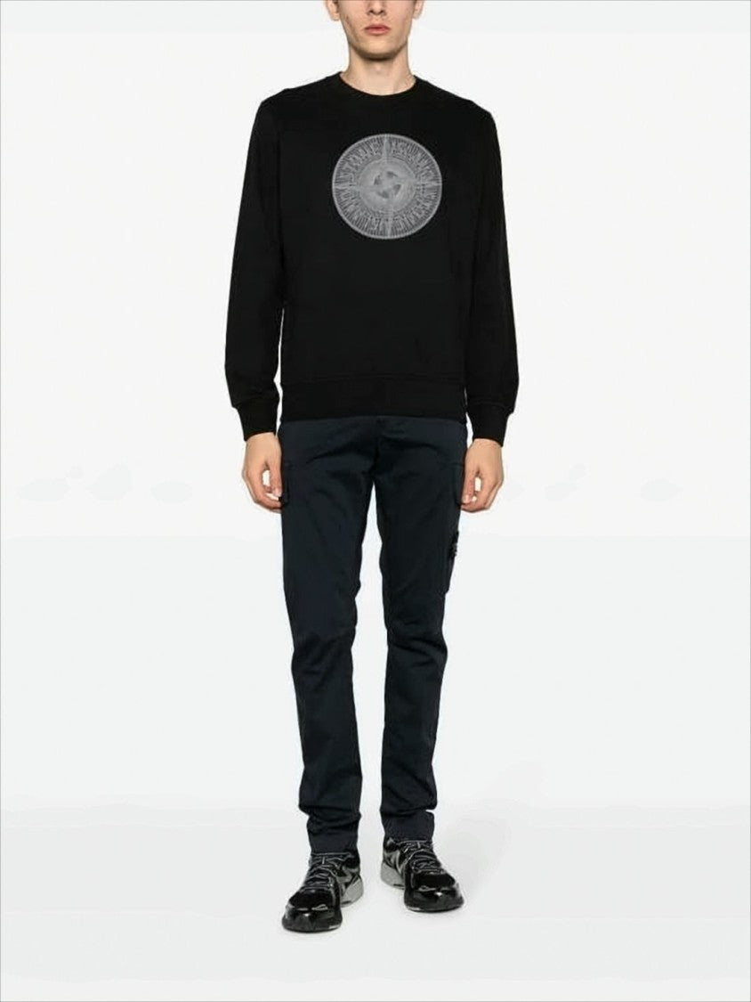 Stone Island Crewneck Sweatshirt With Circular Emblem
