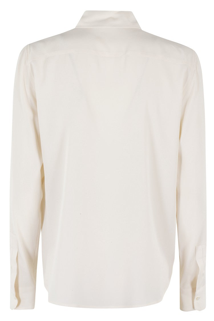 Seventy Plain Crepe Shirt With Silk Mix