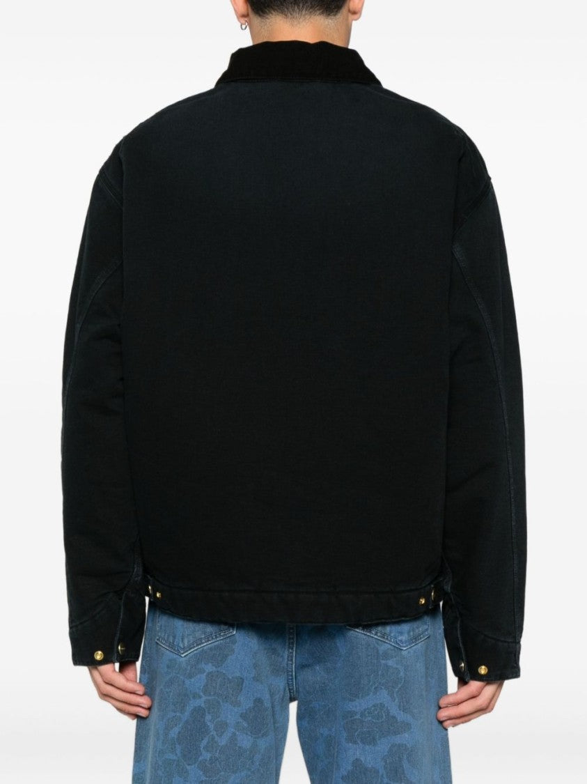 Carhartt Wip Brown Corduroy Collar Canvas Jacket