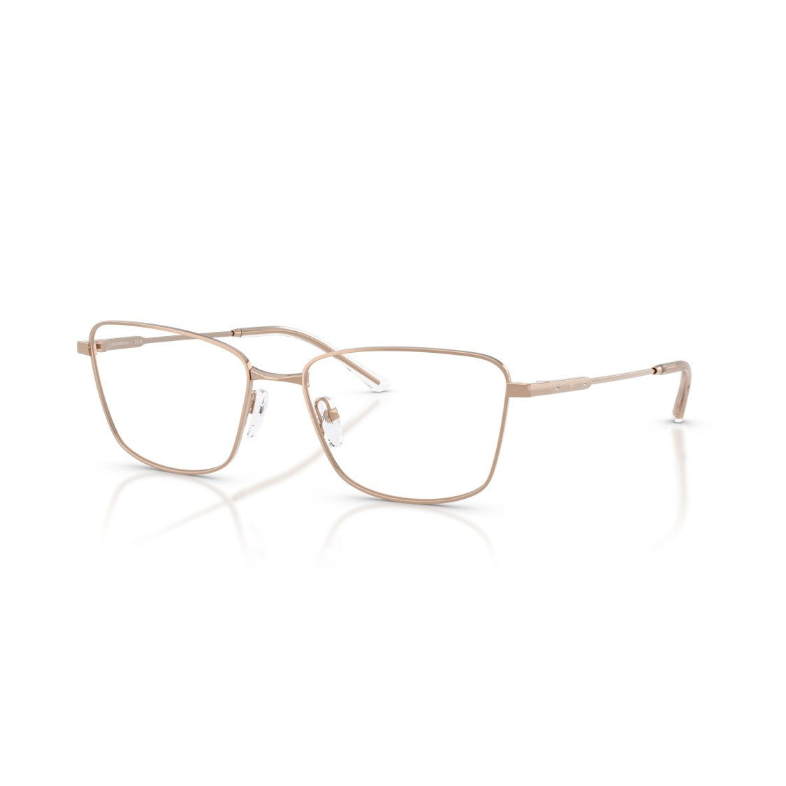 Emporio Armani 0Ea1185b Sleek Square Gold Metal Frame Eyeglasses