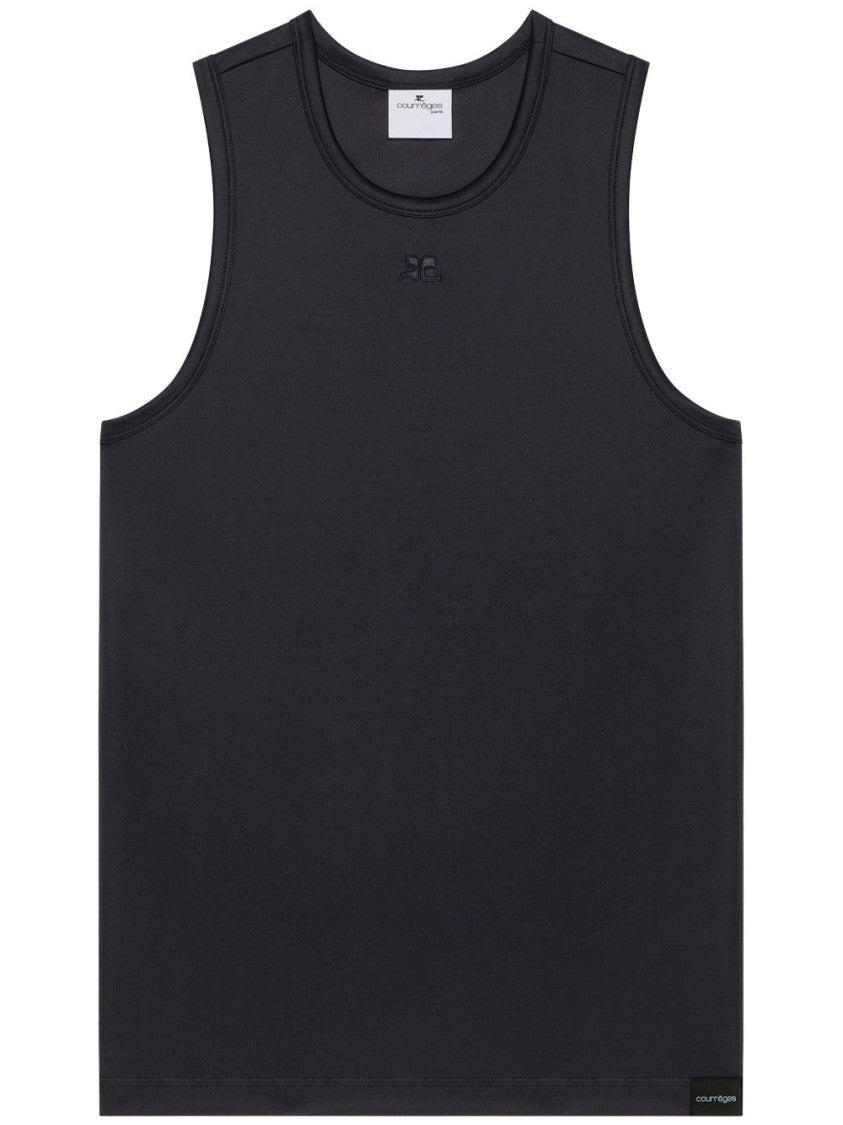 Courrèges Black Tank Top