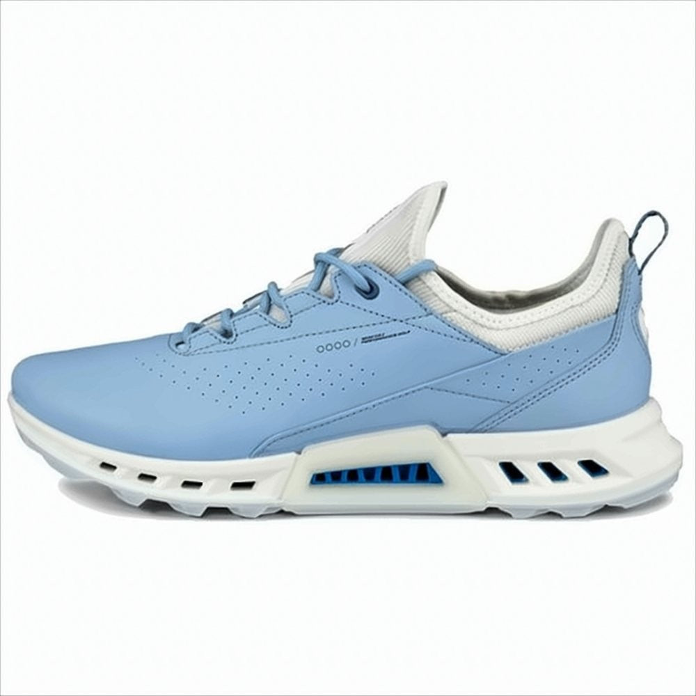 Ecco Soft Blue Leather Sneakers