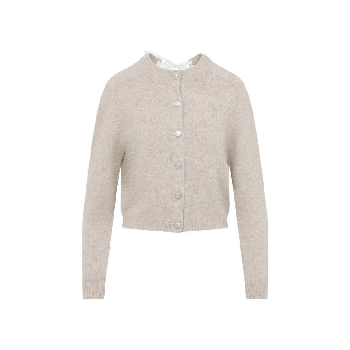 Carven Knit Beige Cashmere Cardigan