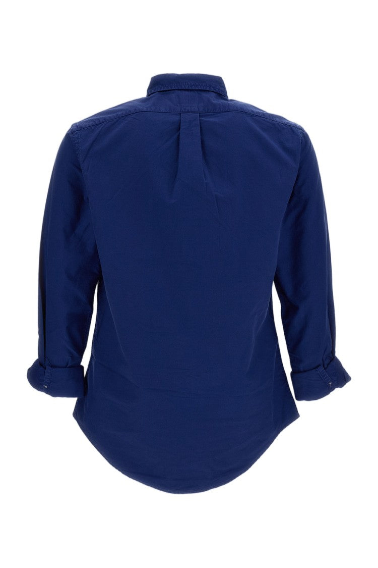Polo Ralph Lauren Blue Cotton Featherweight Mesh Casual Shirt