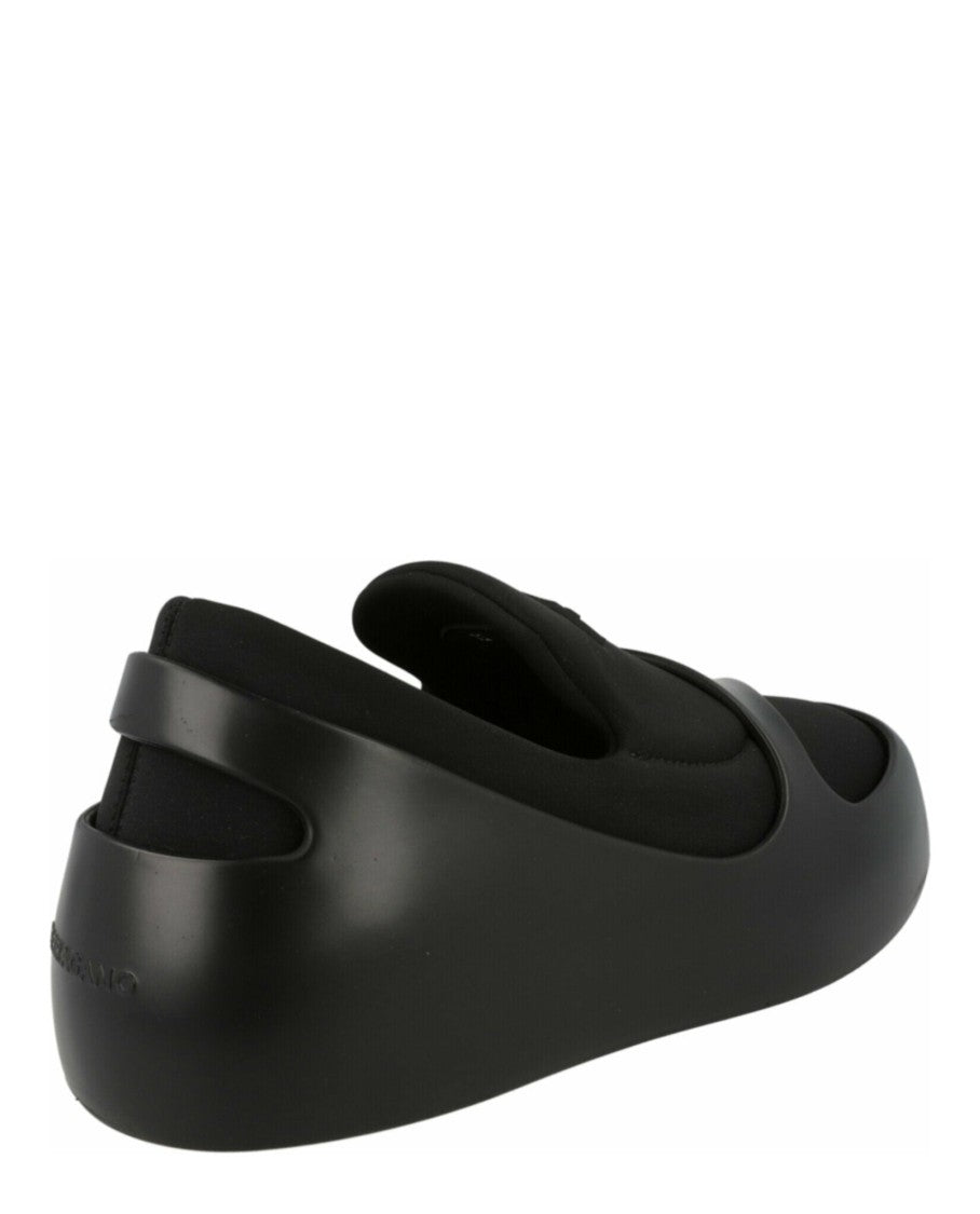 Ferragamo Lunar Paneled Slip-On Sneakers