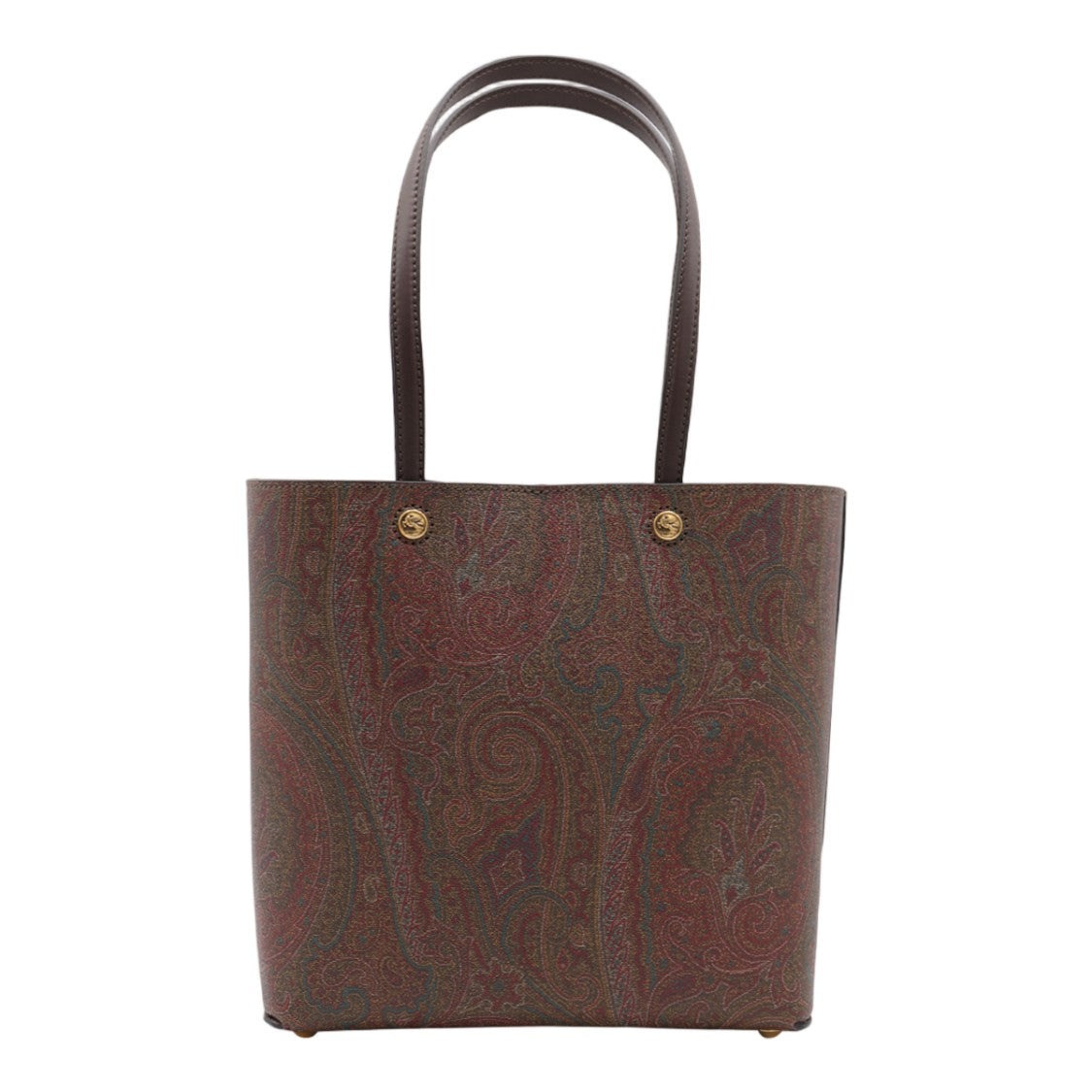 Etro Structured Tote Bag With Classic Paisley Pattern And Textured Finish