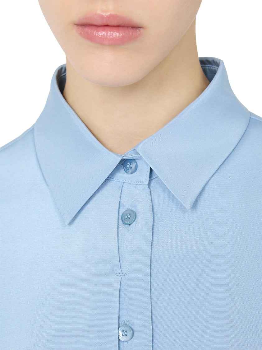 Max Mara Button-Down Shirt In Clear Blue