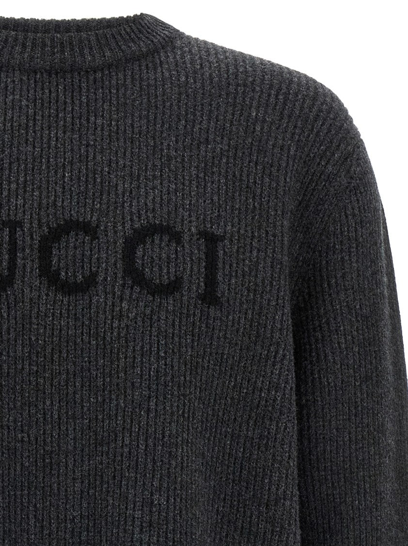 Gucci Intarsia Detail Wool And Cashmere Sweater