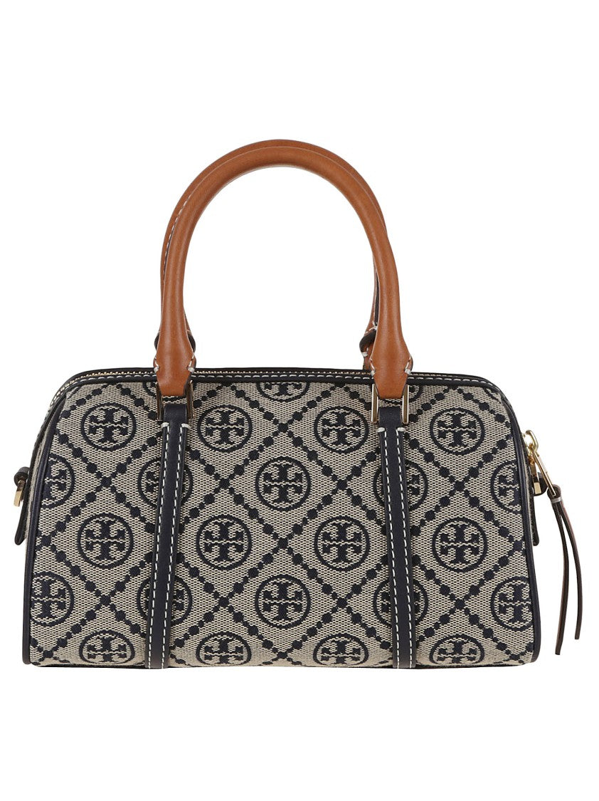 Tory Burch Structured Handbag With Distinctive Logo Motif
