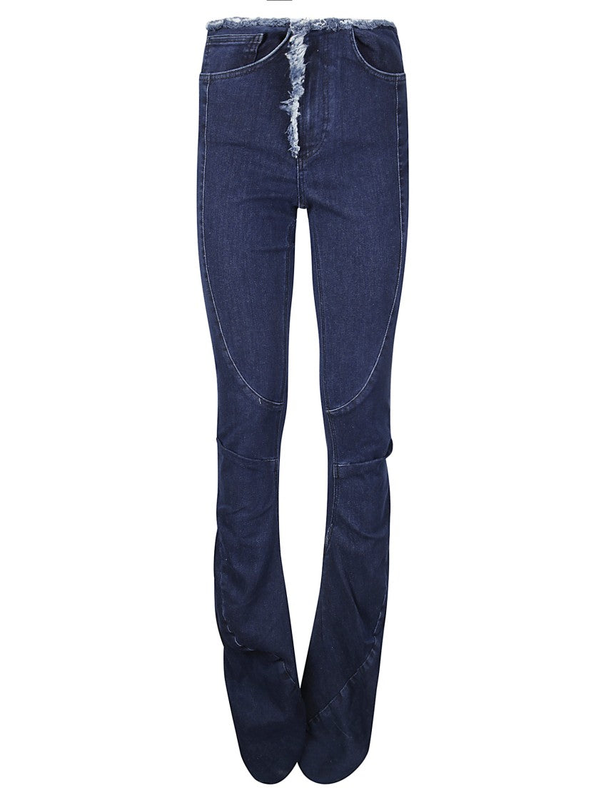 Ottolinger Denim Trousers With Fringed Profile