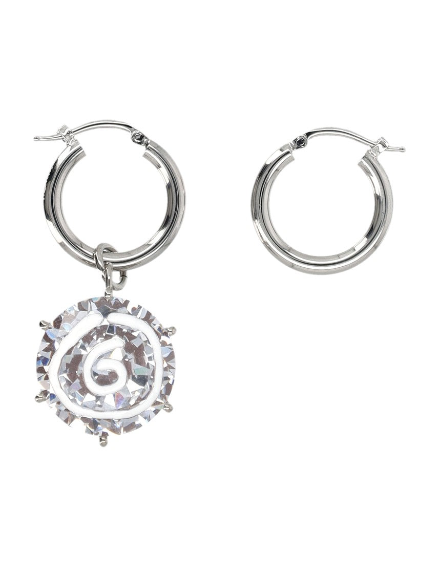 Mm6 By Maison Margiela Diamond 6 Earrings