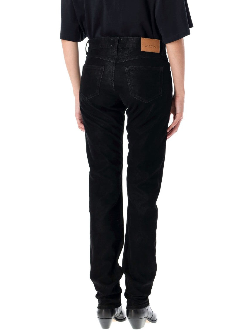 Isabel Marant Étoile Kelsie Eco Leather Five Pocket Pants