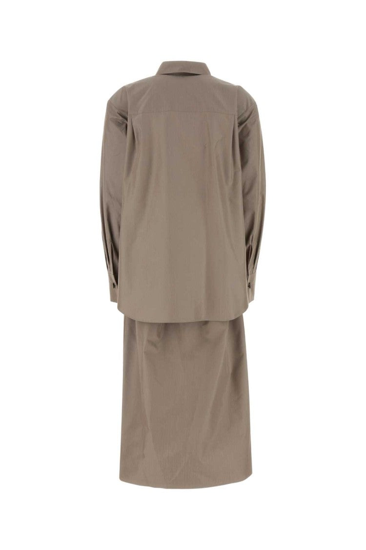 Fendi Cappuccino Poplin Shirt Dress