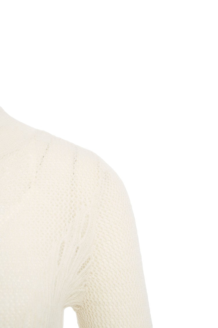 Liu Jo Knitted Mini Dress With High Collar