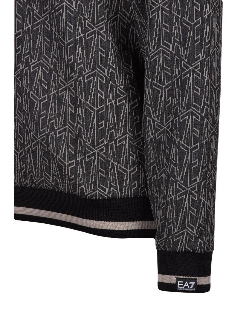 Ea7 Emporio Armani Hooded Sweatshirt - Grey