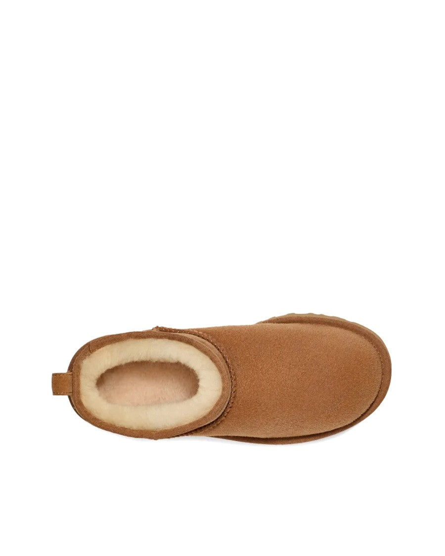Ugg Chestnut Classic Ultra Mini Shearling Ankle Boots