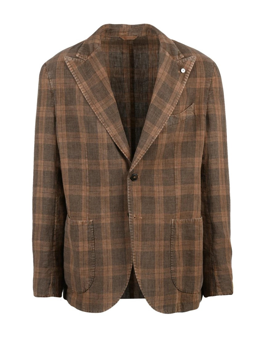L.B.M. 1911 Beige Linen Jacket