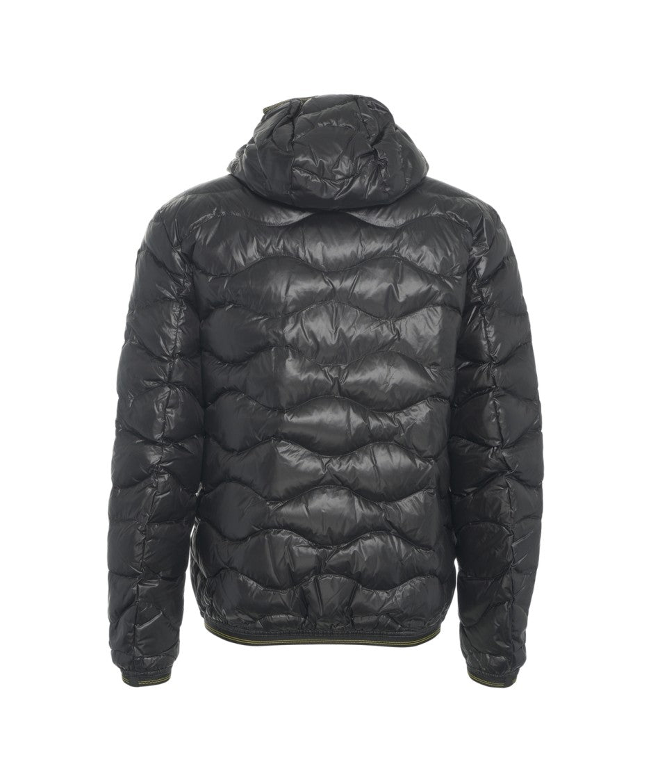 Blauer Quilted Jacket With Hood And Double-Slider Zipper