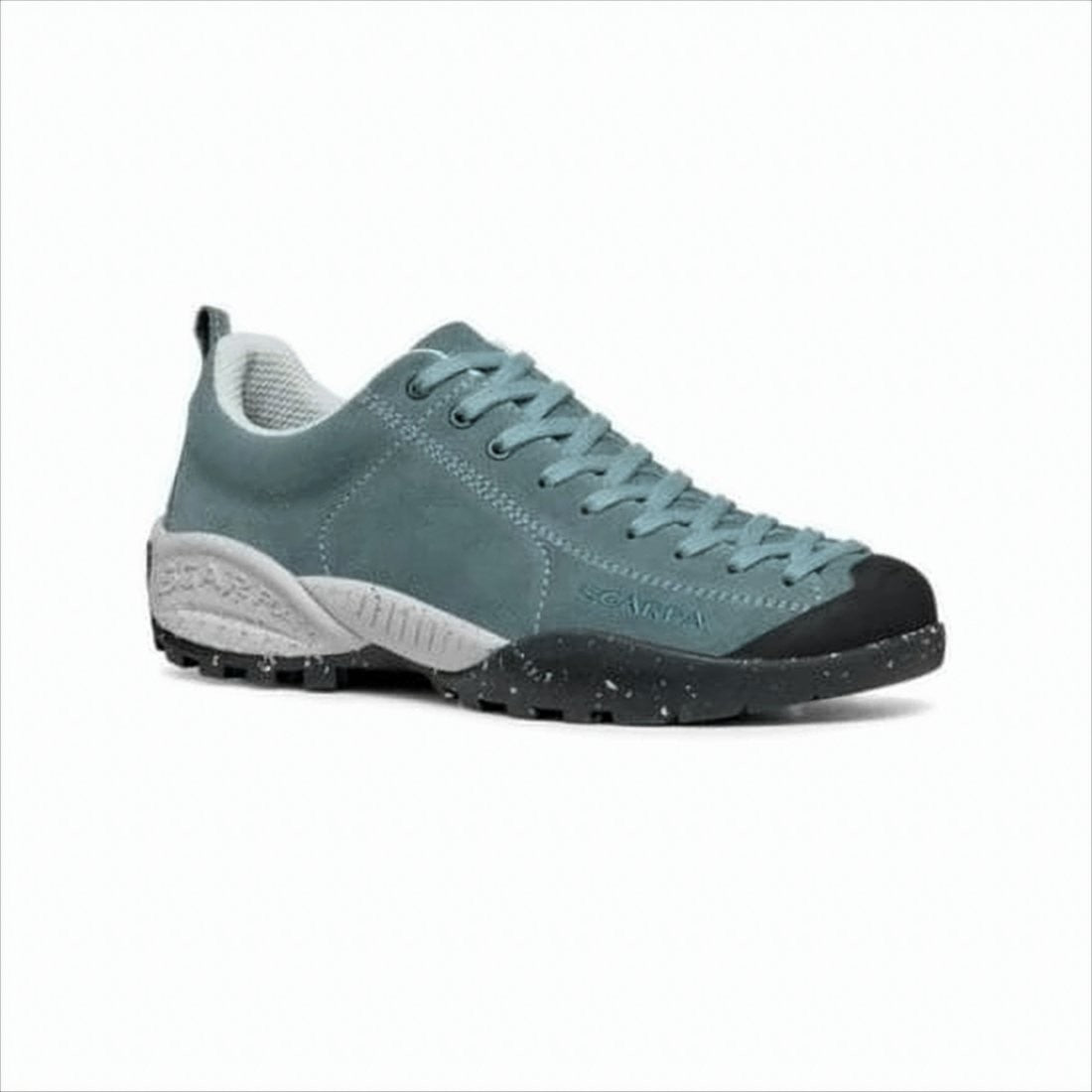 Scarpa Suede Low-Top Sneakers With Speckled Rubber Sole