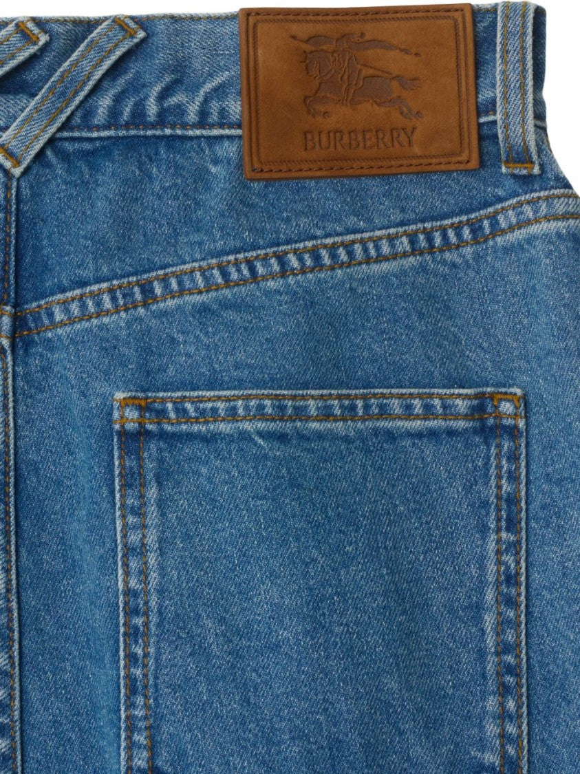 Burberry High-Waisted Flared Jeans With Classic Five-Pocket Design