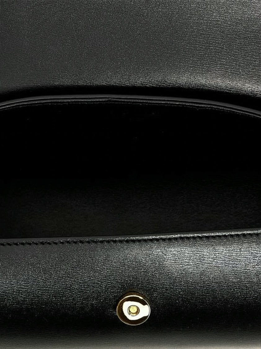 Jil Sander Cylindrical Black Calf Leather Shoulder Bag