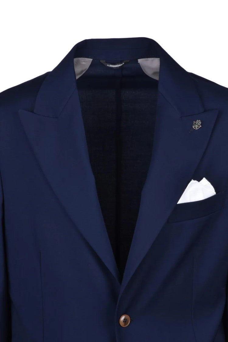 Daniele Alessandrini Jacket Polyester/Viscose/Elastane - Blue