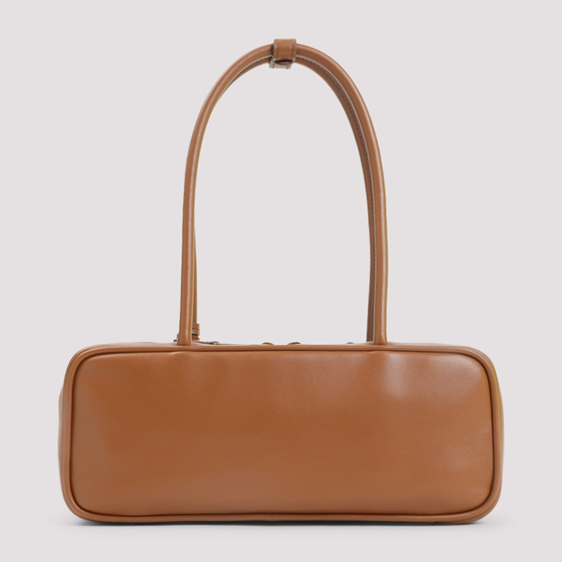 Miu Miu Rectangular Calf Leather Handbag With Gold-Tone Charm