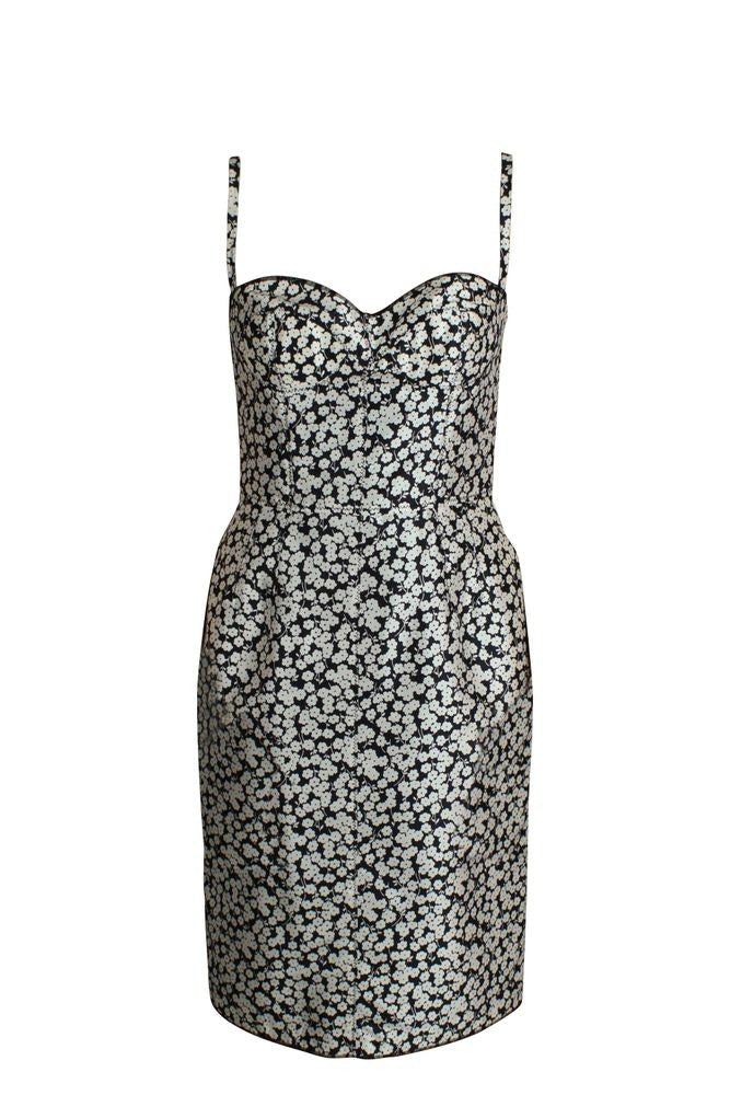 Dolce & Gabbana Strappy Mini Dress With Floral Pattern