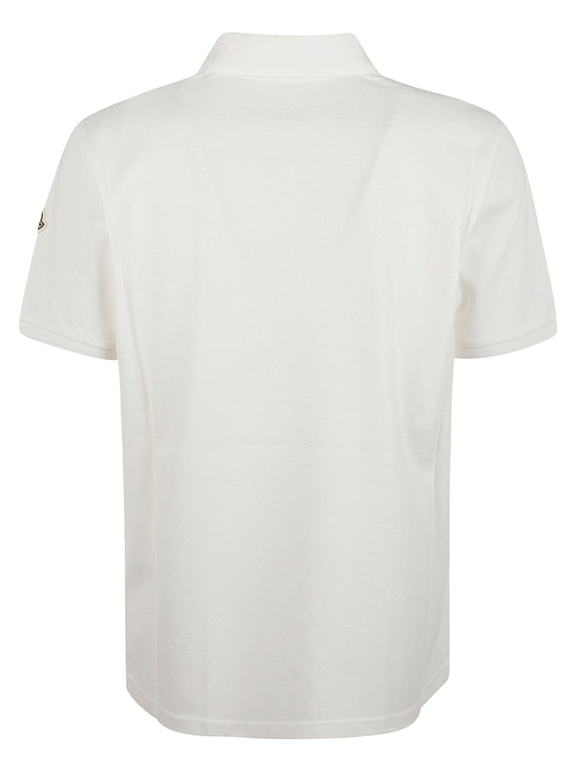 Moncler Short-Sleeve Classic Collar Logo Polo Shirt