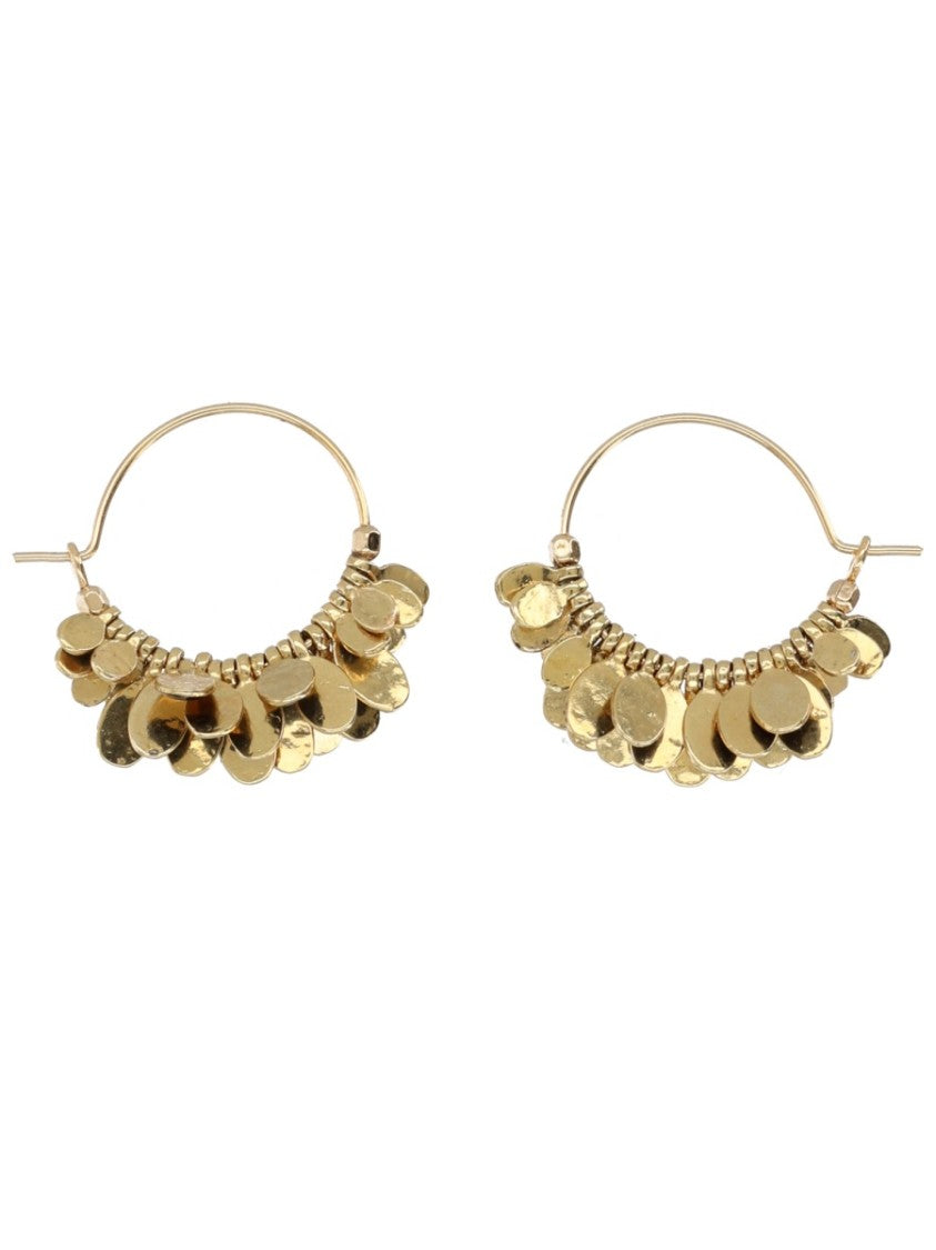Isabel Marant Shiny Discs Hoop Earrings