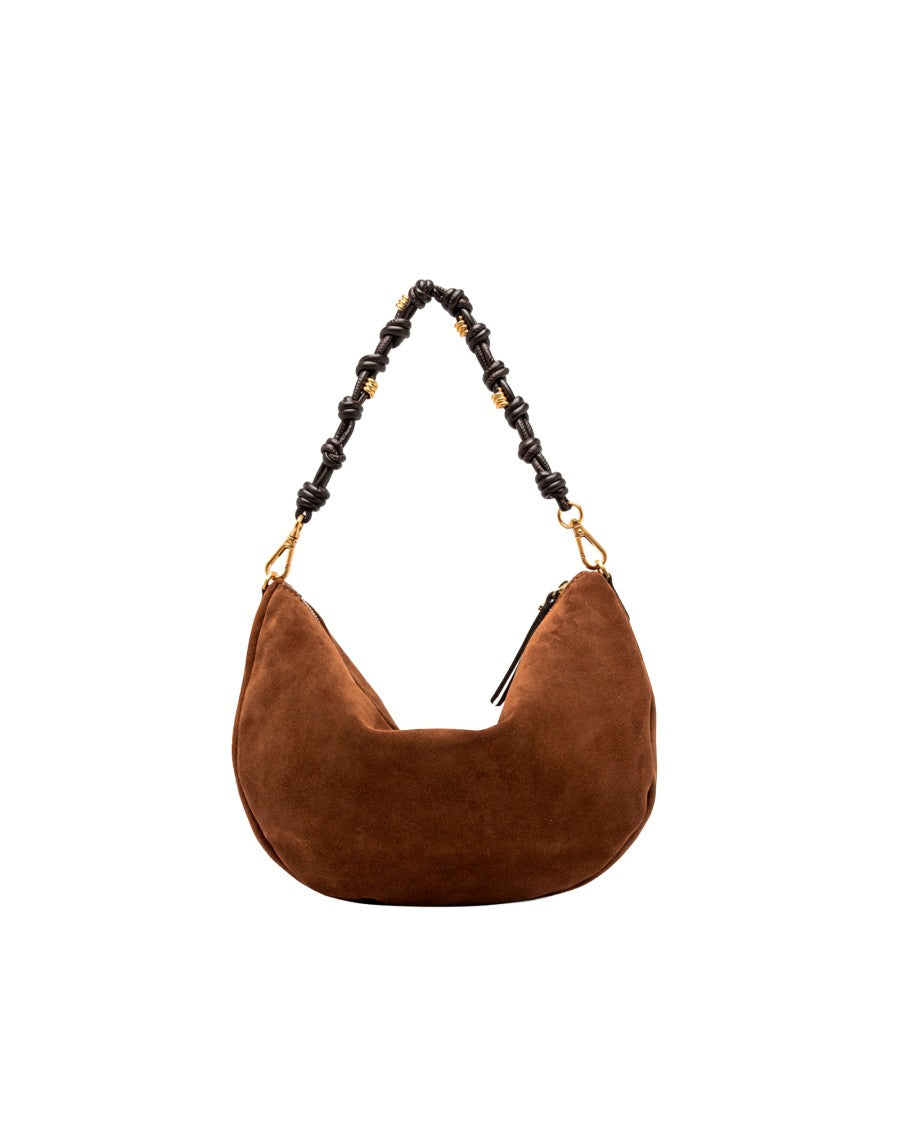 Gianni Chiarini Cognac Cleo Suede Hobo Bag