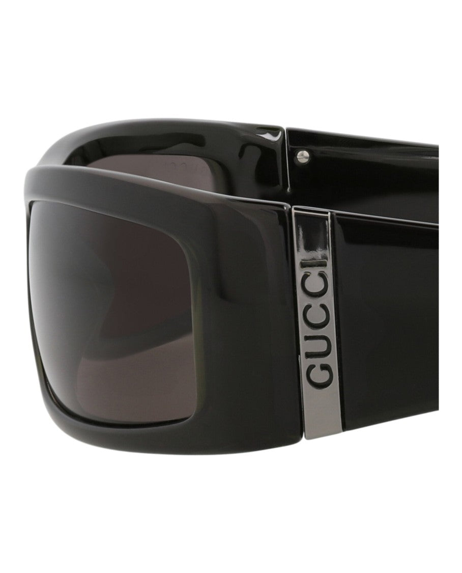 Gucci Shield-Frame Injection Sunglasses