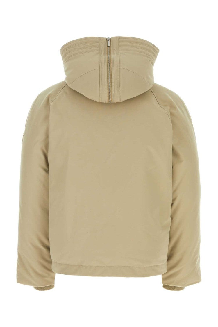 Salvatore Ferragamo Beige Polyester Blend Padded Jacket