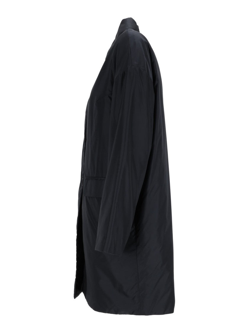Aspesi Teena Black Classic Collar Coat