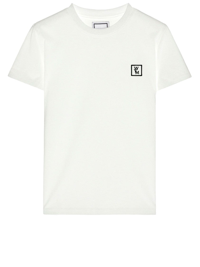 Wooyoungmi Round Neck Cotton T-Shirt With Signature Logo