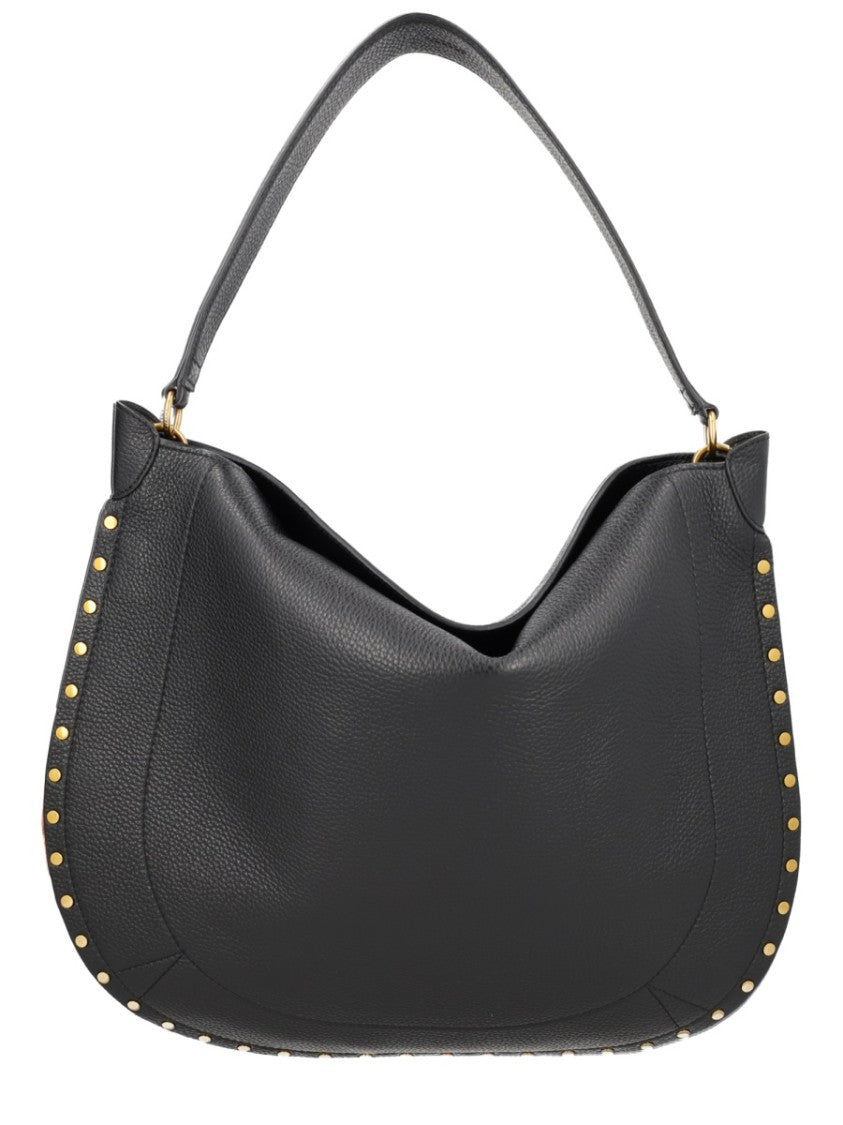 Isabel Marant Oskan Crescent Studded Shoulder Bag
