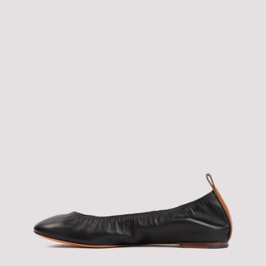 Lanvin Black Lambskin Nappa Ballerina