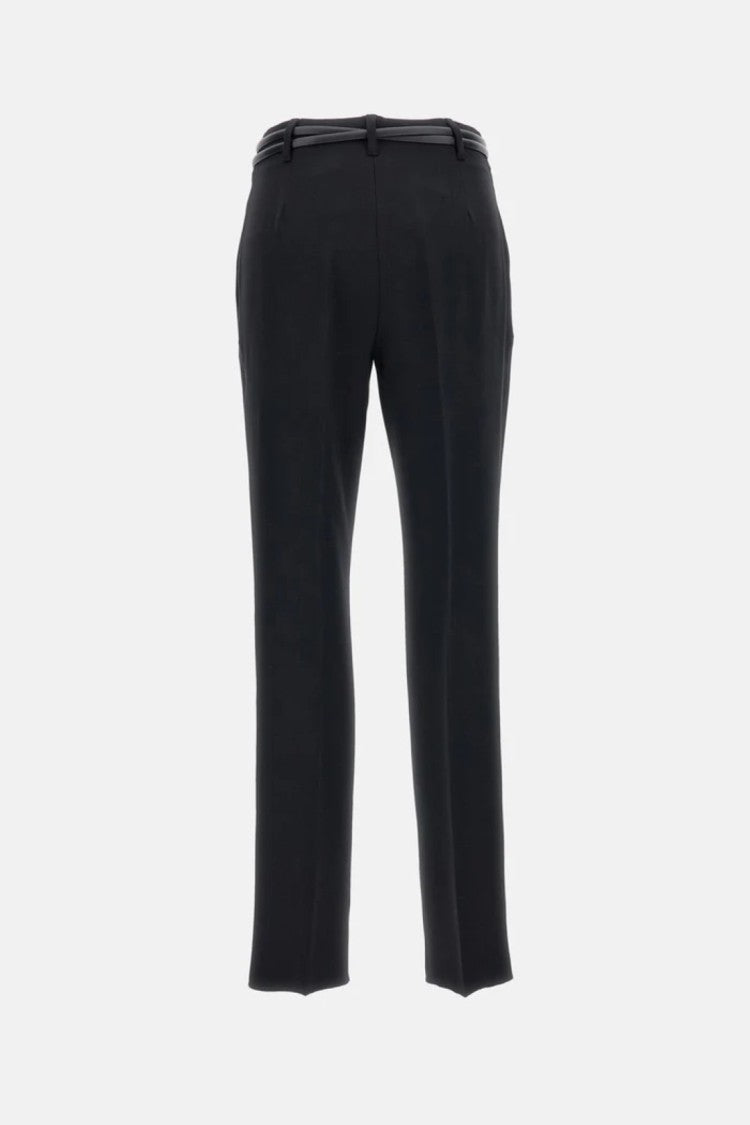 Max Mara Tailored Black Pants With And Refined Fit