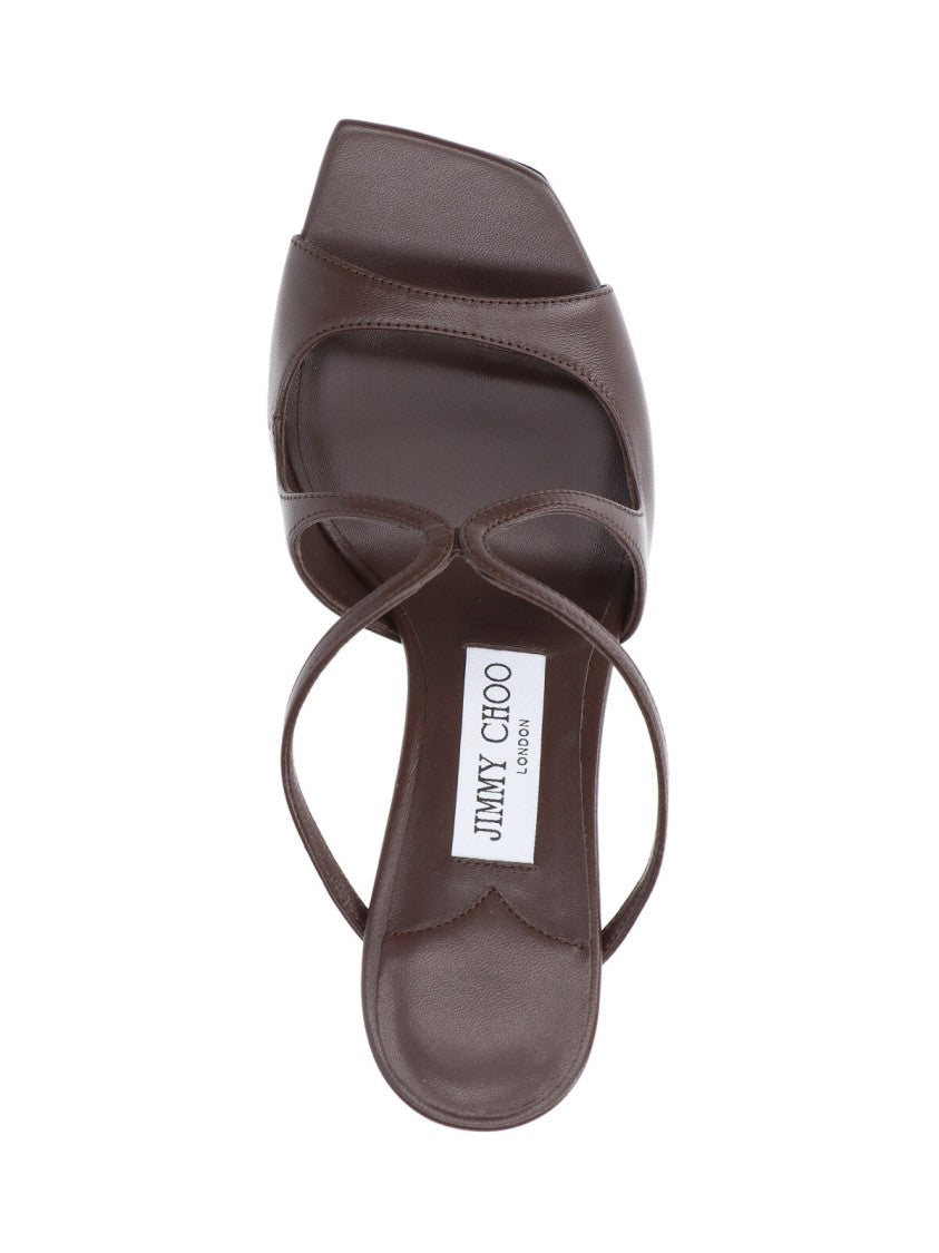Jimmy Choo "Anise 75" Sandals – Brown