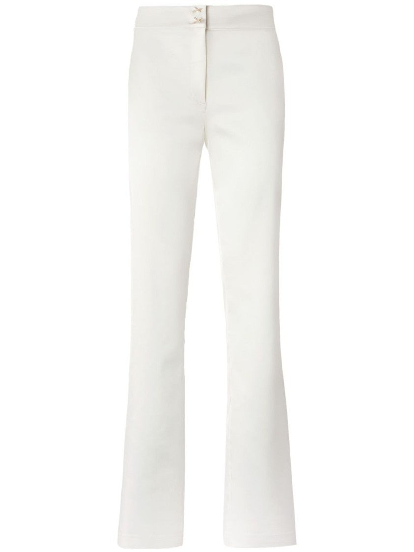 Genny Satin Trousers With Concealed Fly