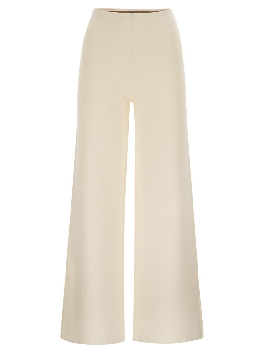 Max Mara Mxpstrillo - Viscose Crêpe Knit Trousers