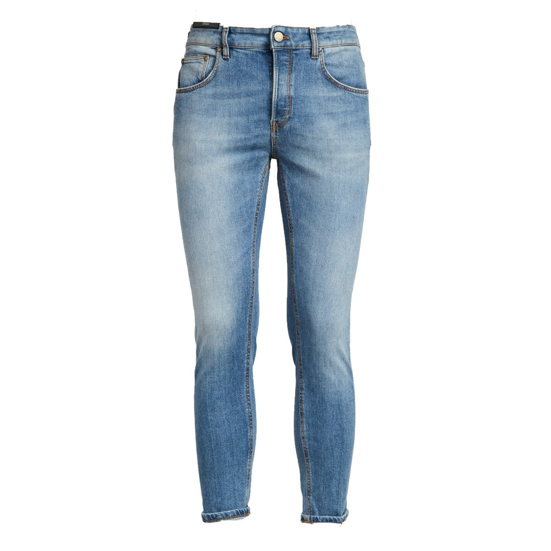 Pt Organic Stretch Denim Slim-Fit Jeans With Classic Five-Pocket Design