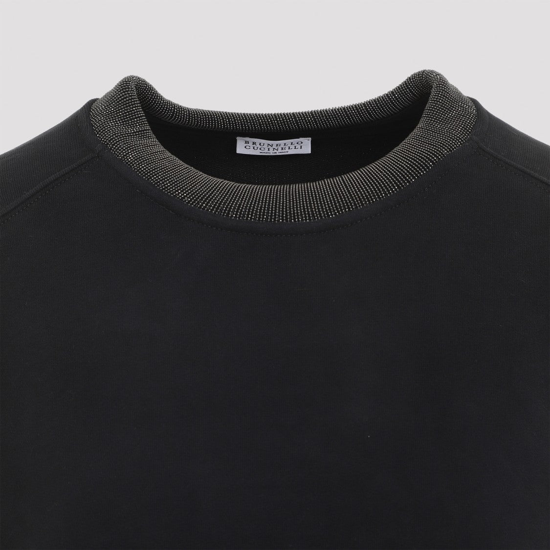 Brunello Cucinelli Black Cotton Sweatshirt