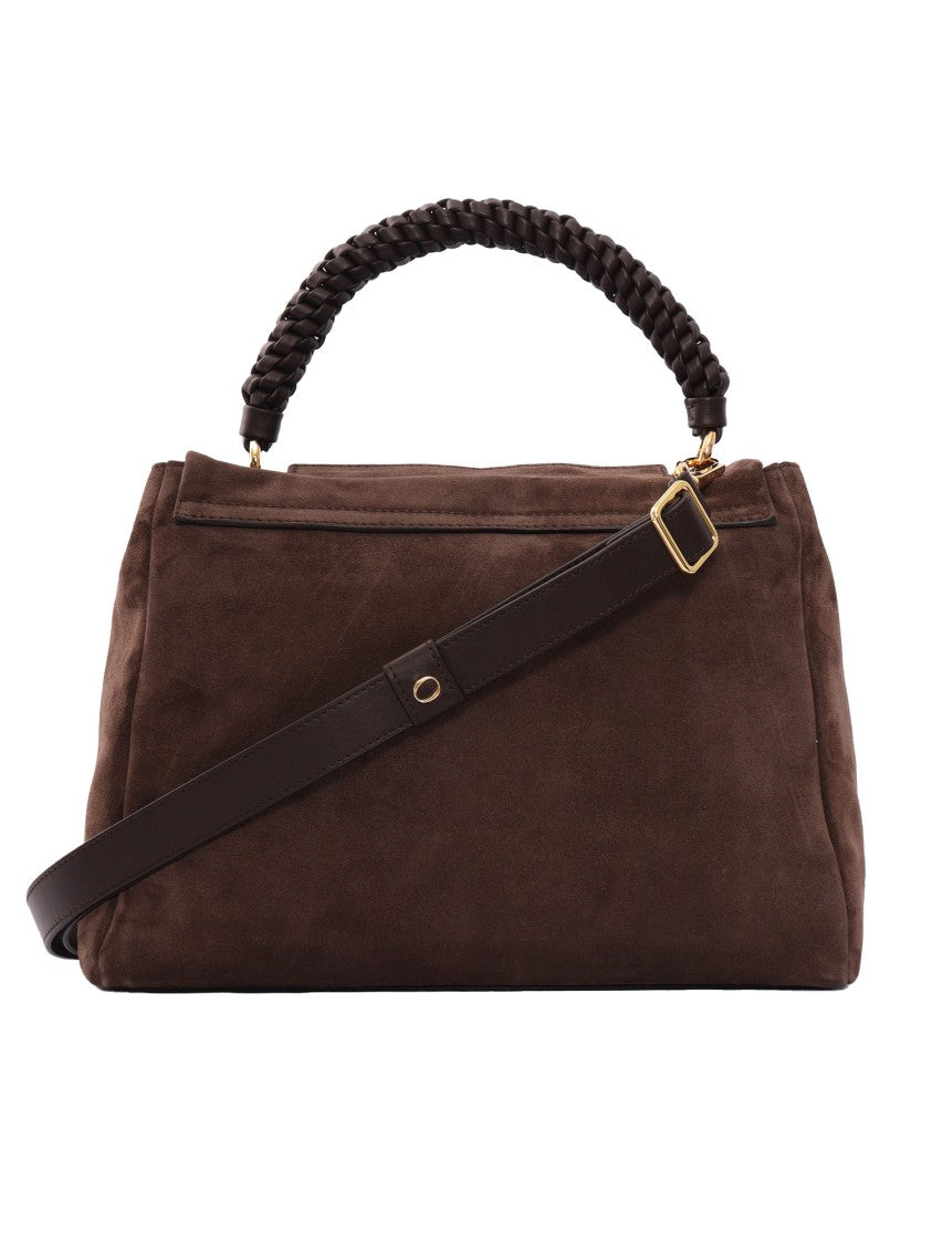 Claudio Orciani Structured Calf Leather Handbag With Top Handle