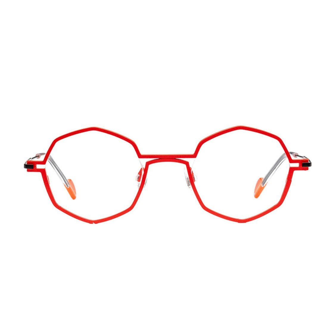 Matttew Coral Orange Copper Titanium Bold Sunglasses