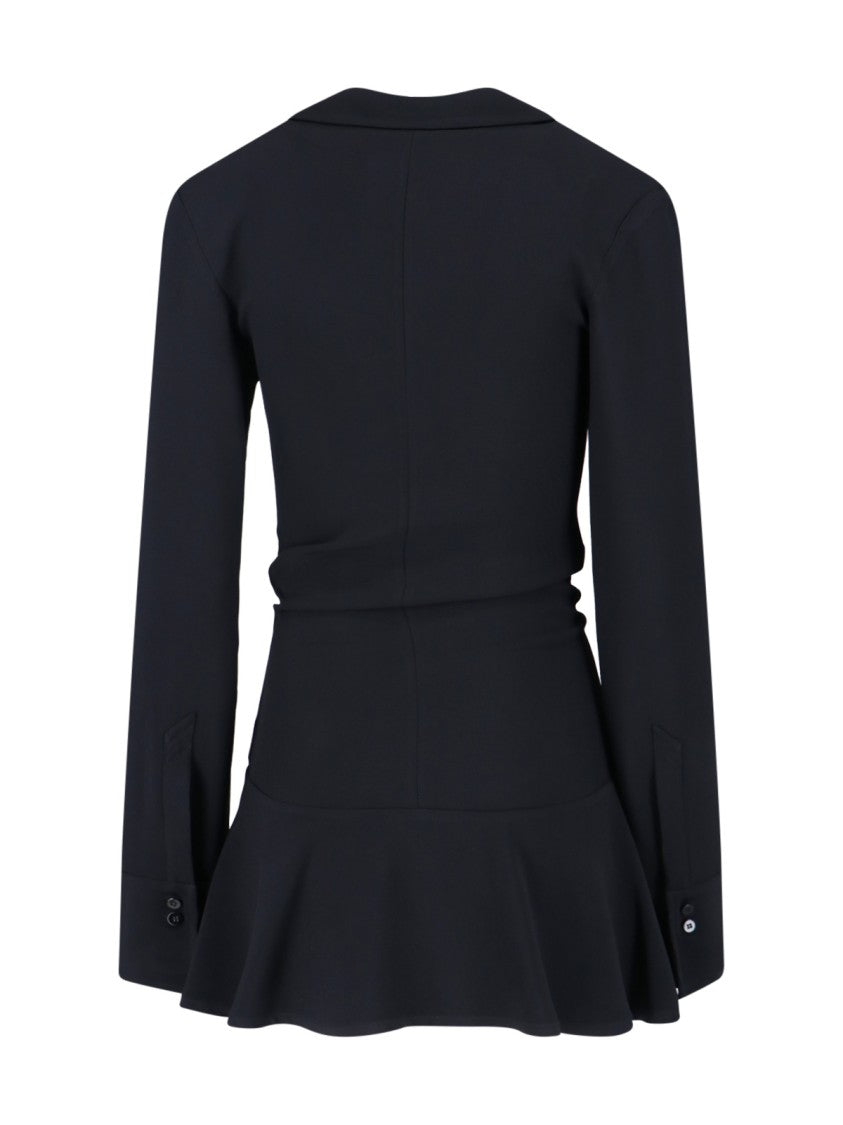 The Attico Mini Dress With Deep V-Neck